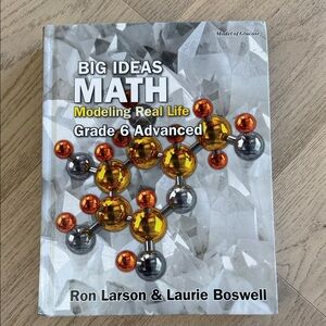 Big Ideas Math Modeling Real Life Grade 6 Advanced Textbook